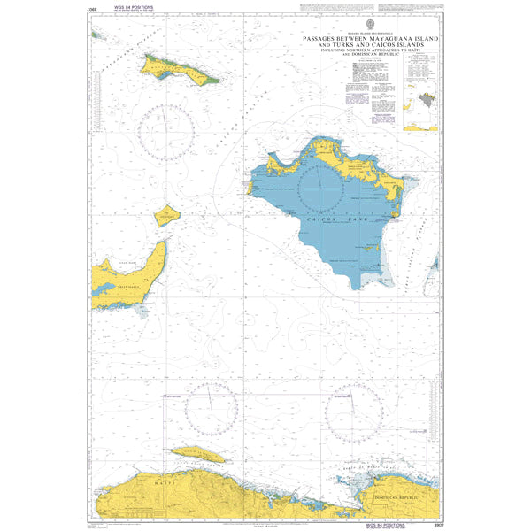 Bahama Islands and Hispaniola, Passages between Mayaguana Island and Turks and Caicos Islands including Northern Approaches to Haïti and Dominican Republic