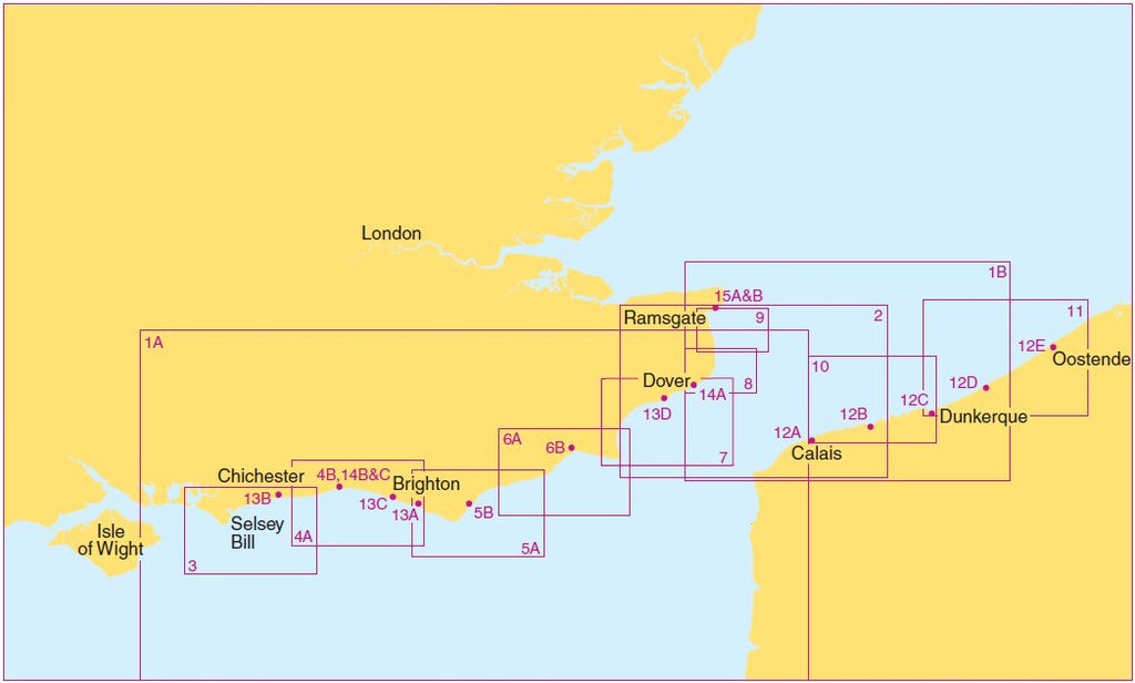 Small Craft Charts - Western Approaches to Dover Strait