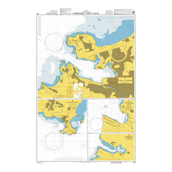 West Indies, Harbours in Saint Lucia