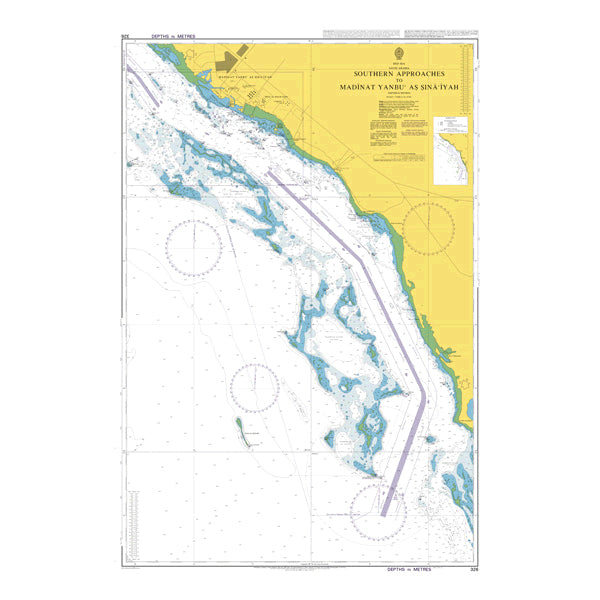 Red Sea, Saudi Arabia, Southern Approaches to Madīnat Yanbu' Aş Şinā'īyah
