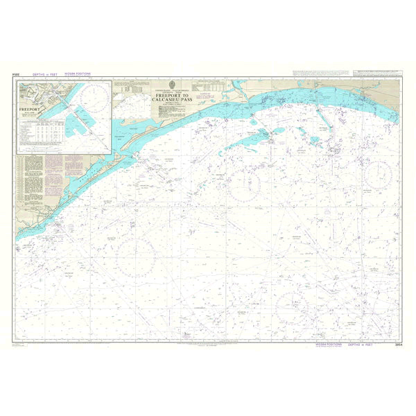 United States - Gulf of Mexico, Louisiana – Texas, Freeport to Calcasieu Pass