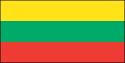 Lithuania - Sewn 2 yard Flag (with Inglefield Clips)