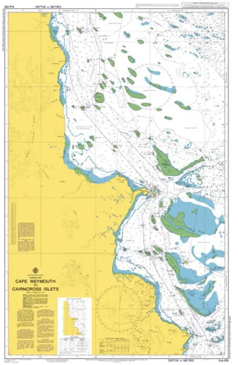 Australia - East Coast, Queensland, Cape Weymouth to Cairncross Islets.