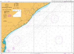 India - East Coast, Sacramento Shoal to Kalingapatnam