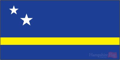 Curacao - Sewn 1 yard Flag