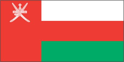 Oman - Printed 0.5 yard Flag
