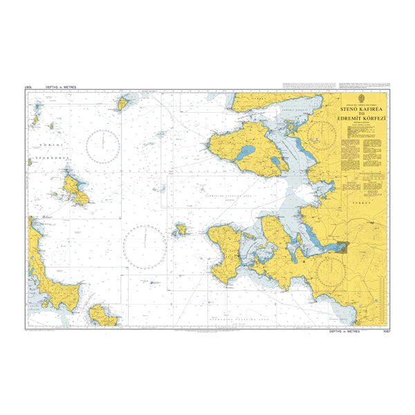 Aegean Sea - Greece and Turkey, Stenó Kafiréa to Edremit Körfezi