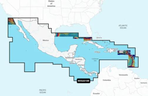 NVSA010R - Regular Garmin Navionics Vision Plus - Central America & Caribbean