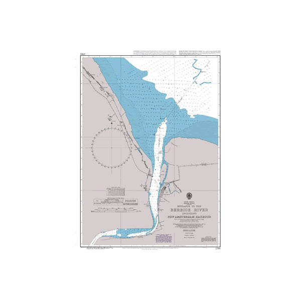Entrance to the Berbice River including New Amsterdam Harbour