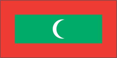 Maldives - Printed 4 yard Flag