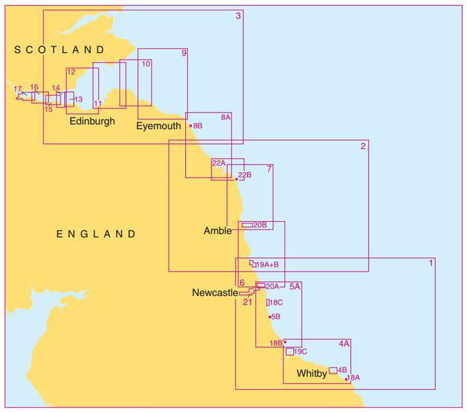 Small Craft Charts - Whitby to Blyth