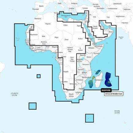 NSAF630L - Large Garmin Navionics Vision Plus - Africa & Middle East