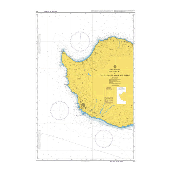 Cyprus - West Coast, Cape Arnauti to Cape Limniti and Cape Aspro