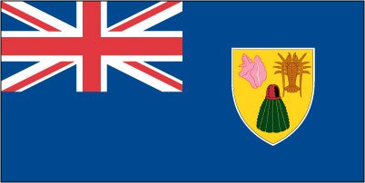 Turks & Caicos Islands - Printed 1 yard Flag