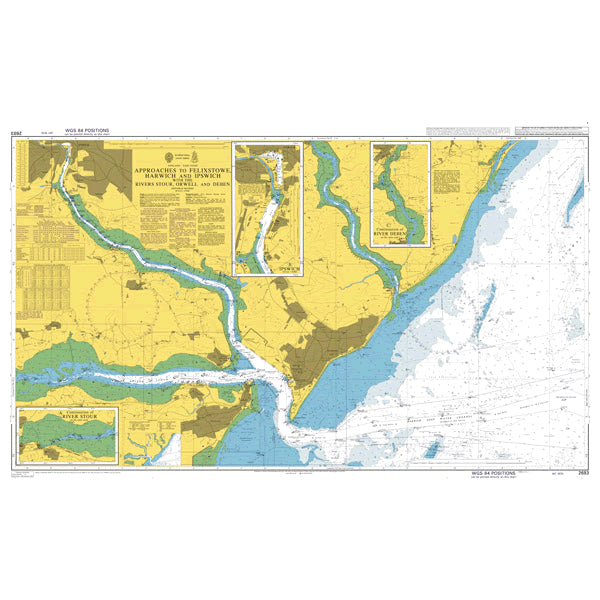 England - East Coast, Approaches to Felixstowe, Harwich and Ipswich with the Rivers Stour, Orwell and Deben