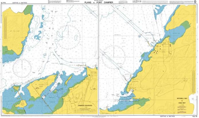 Australia - Northwest Coast, Western Australia, Dampier (Northern Sheet)