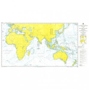 A Planning Chart for the Eastern Atlantic Ocean to Western Pacific Ocean Including the Mediterranean Sea and Indian Ocean