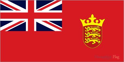 Jersey Red Ensign - Printed 1 yard Flag