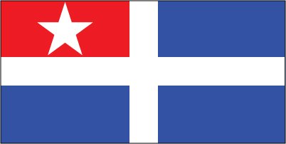 Crete - Printed 0.75 yard Flag