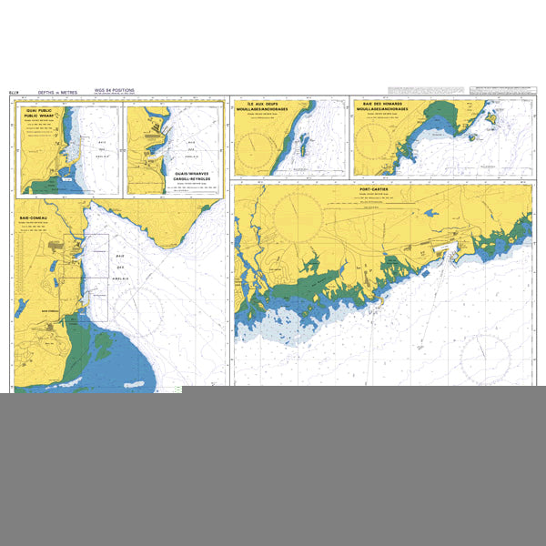 Canada, Québec/Quebec, Fleuve Saint-Laurent/St. Lawrence River, Mouillages et Installations Portuaires/Anchorages and Harbour Installations Haute Côte-Nord