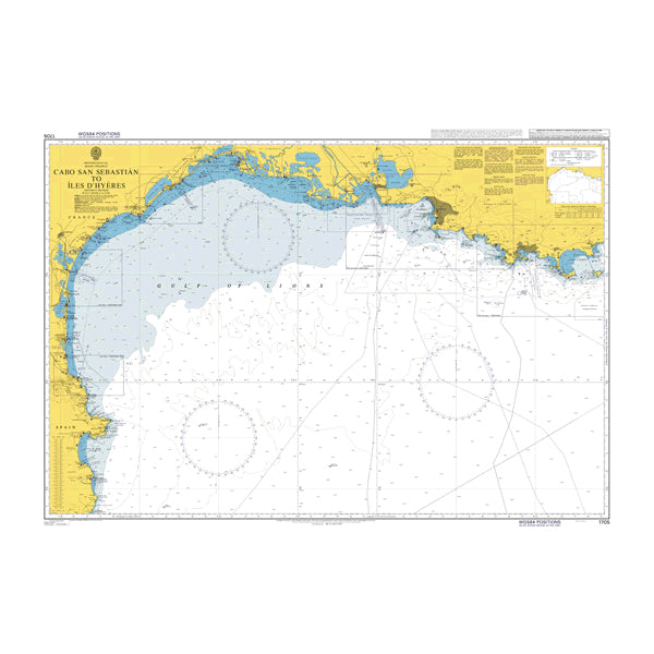 Mediterranean Sea, Spain – France, Cabo San Sebastián to Îles d'Hyères
