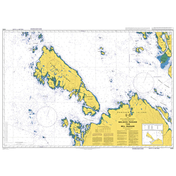 Canada, British Columbia/Colombie-Britannique, Hecate Strait-Chatham Sound, Malacca Passage to/à Bell Passage