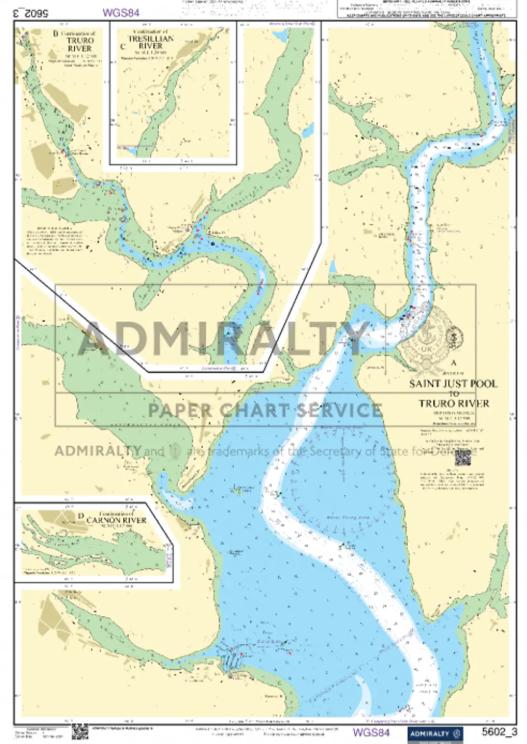 Small Craft Charts - St Just Pool to Truro River