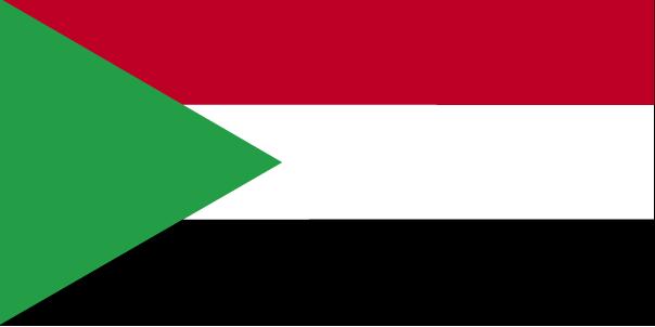 Sudan - Printed 1 yard Flag
