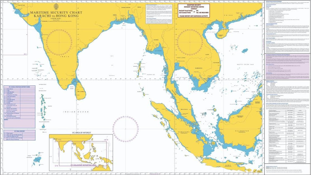 Maritime Security Chart, Karāchi to Quanzhou