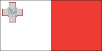 Malta - Sewn 2 yard Flag