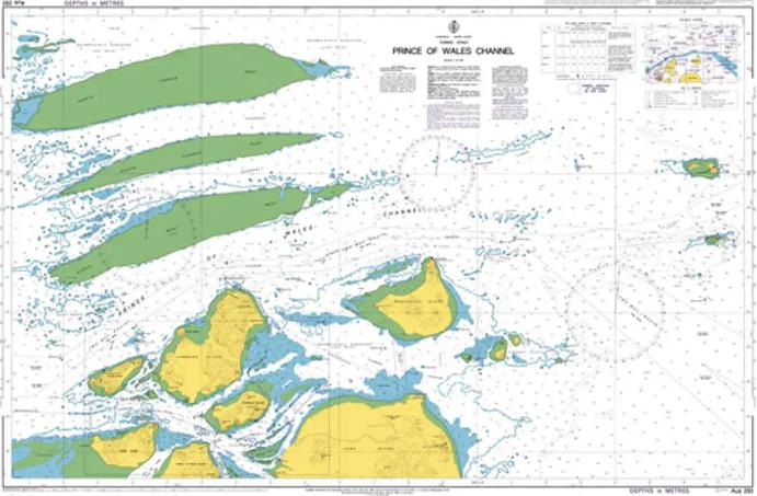 Australia - North Coast, Torres Strait, Prince of Wales Channel.