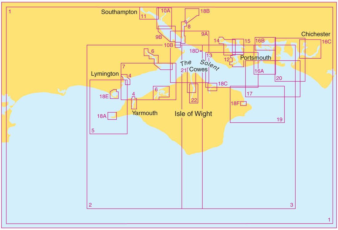Small Craft Charts - Outer Approaches to the Solent