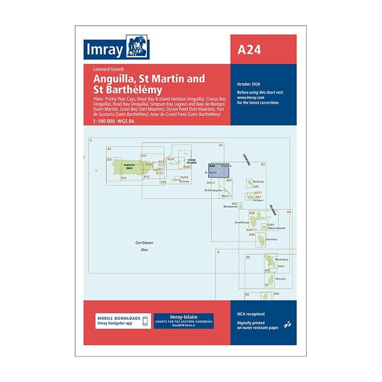 Chart A24 - Anguilla St Martin & St Barthelemy
