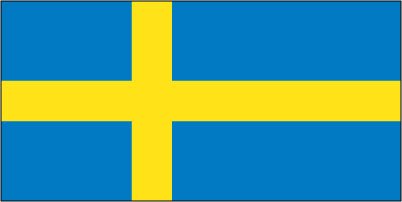 Sweden - Printed 0.75 yard Flag