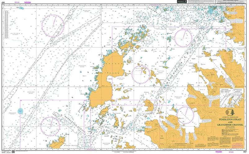 Antarctica - Graham Land, Pendleton Strait and Grandidier Channel