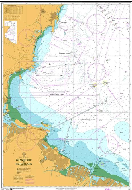 China - Yellow Sea, Guanhe Kou to Rizhao Gang
