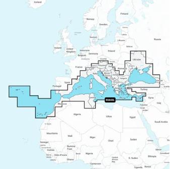 NSEU643L - Large Garmin Navionics Plus - Mediterranean & Black Sea