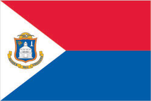 Sint Maarten - Printed 0.5 yard Flag