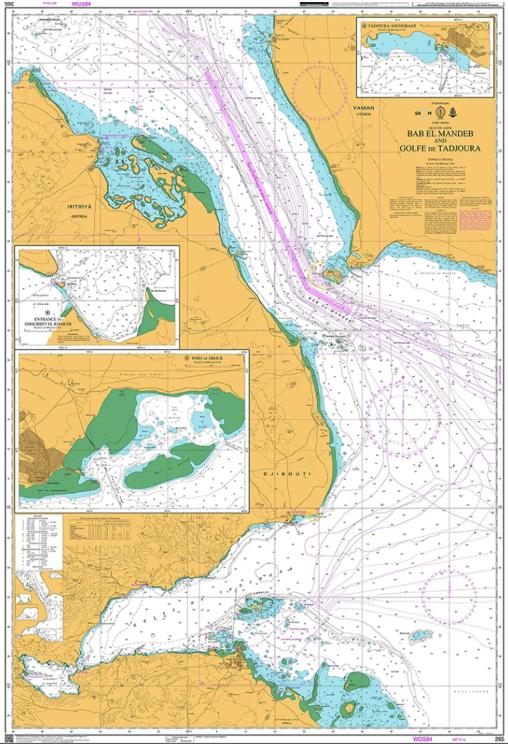 Gulf of Aden, Bab El Mandeb and Golfe De Tadjoura