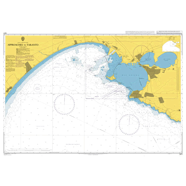 Italy - South Coast, Approaches to Taranto