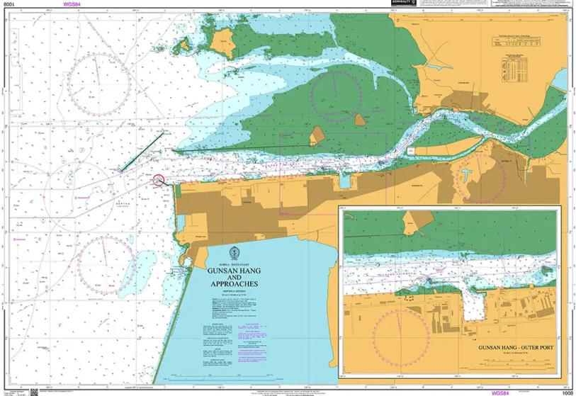 Korea - West Coast, Gunsan Hang and Approaches