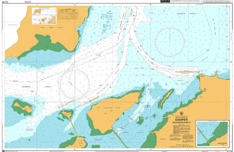 Australia - Northwest Coast, Western Australia, Dampier (Southern Sheet)