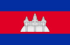 Cambodia - Sewn 1 yard Flag