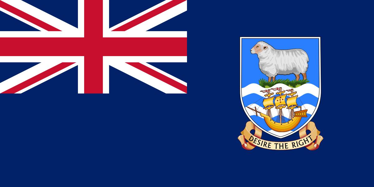 Falkland Islands - Printed 0.75 yard Flag