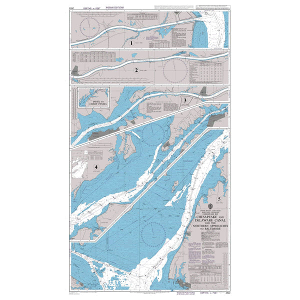 United States - East Coast, Maryland - Delaware, Chesapeake Bay, Chesapeake and Delaware Canal and the Northern Approaches to Baltimore