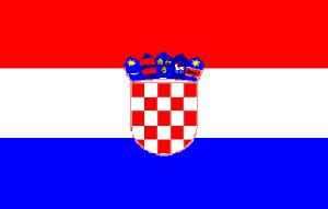 Croatia - Printed 1 yard Flag
