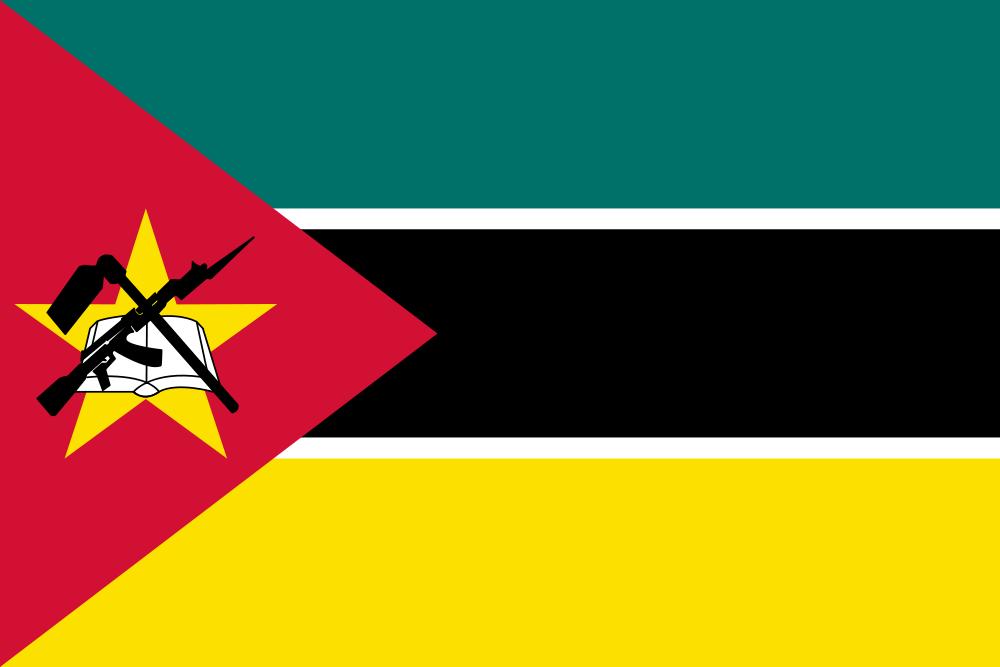 Mozambique - Printed 1 yard Flag
