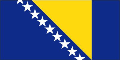 Bosnia & Herzegovina - Printed 0.75 yard Flag
