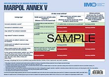 Marpol Annex V Discharge Placard - A3 (297mm x 420mm)
