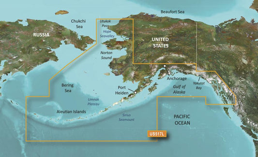 VUS517L - Large BlueChart g3 Vision - Alaska South